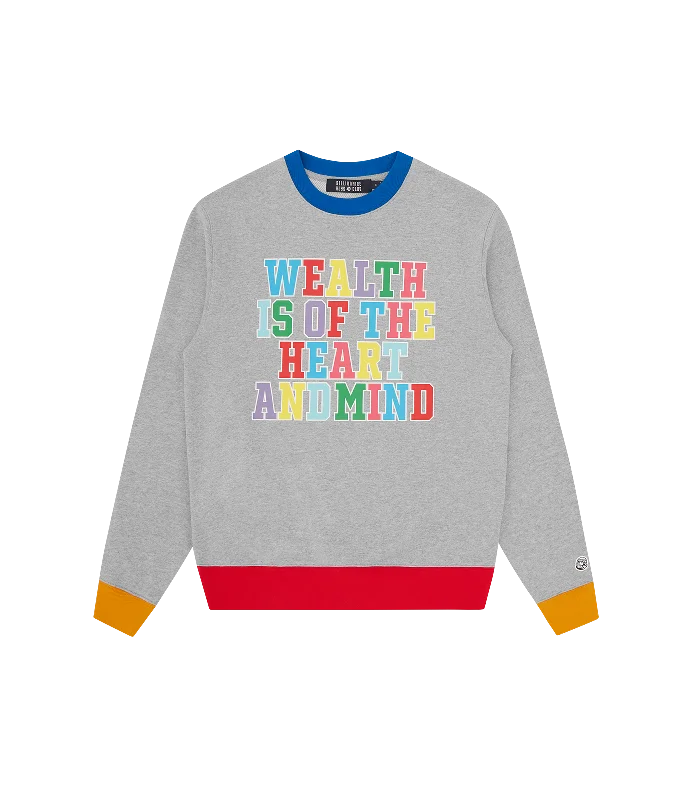 HEART & MIND CREWNECK - HEATHER GREY