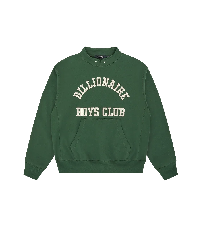 STAND COLLAR SWEATSHIRT - GREEN