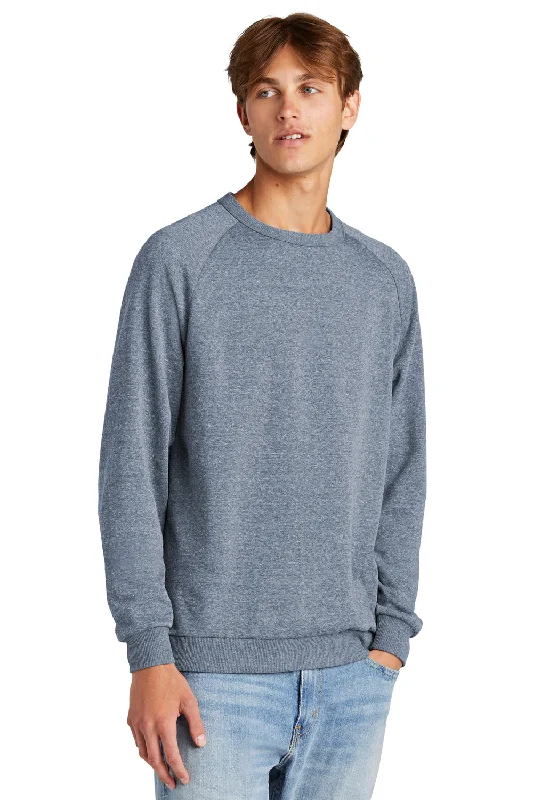 District Mens Perfect Tri Fleece Crewneck Sweatshirt - Navy Blue Frost