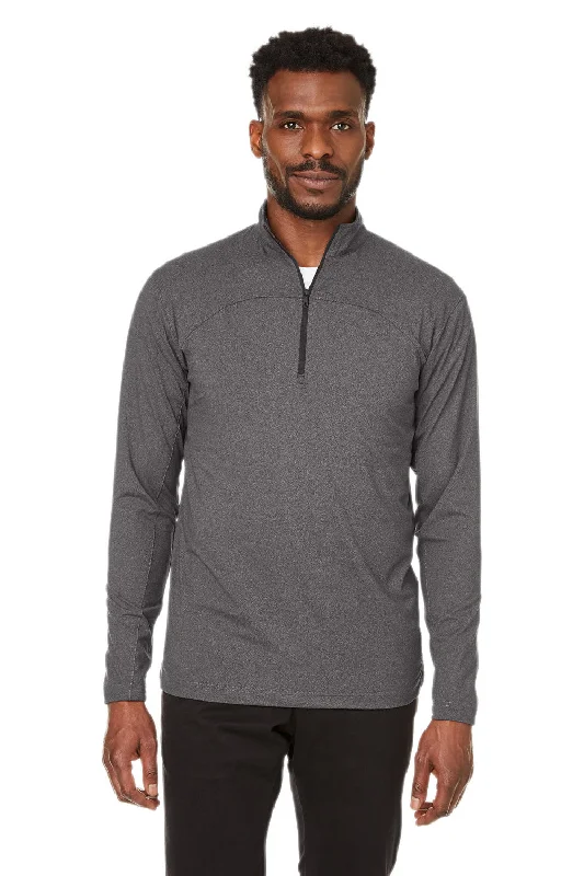 Spyder Mens Spyre UPF 40+ 1/4 Zip Sweatshirt - Black Frost