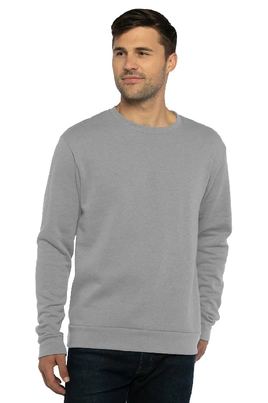 Next Level Mens PCH Crewneck Sweatshirt - Heather Grey