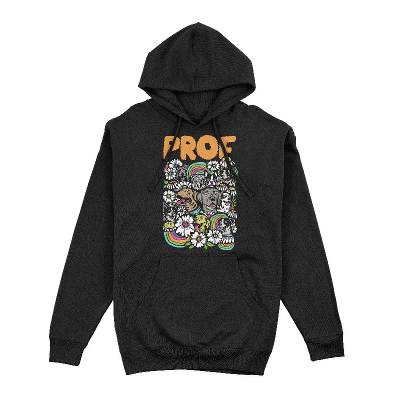 PROF "Dog Explosion" Black Pullover Hoodie