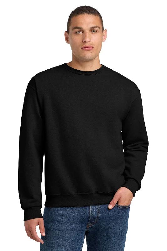 Jerzees Mens NuBlend Fleece Crewneck Sweatshirt - Black