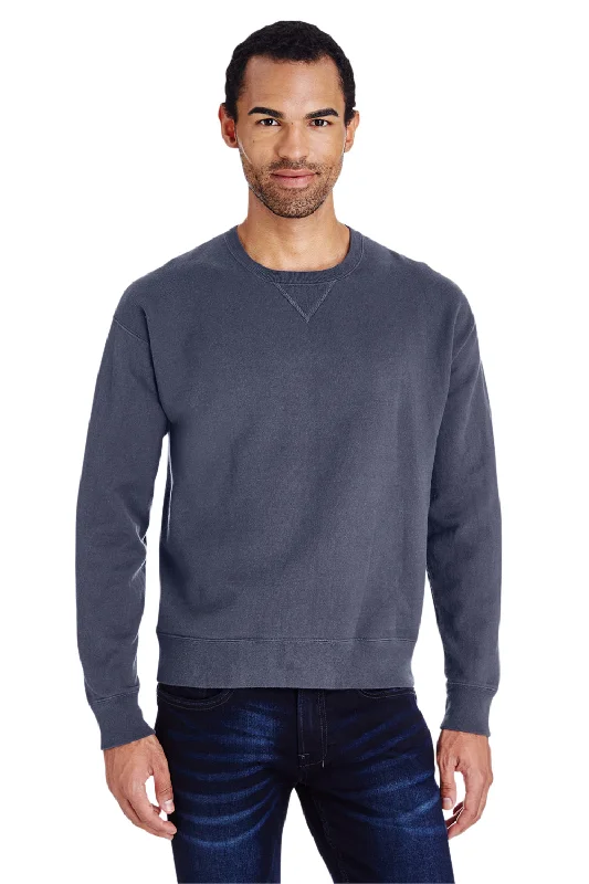 ComfortWash By Hanes Mens Crewneck Sweatshirt - Anchor Slate Blue