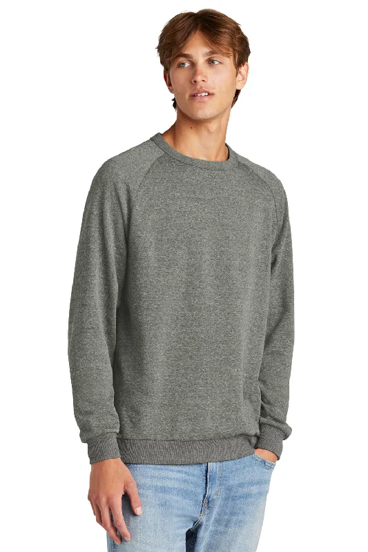 District Mens Perfect Tri Fleece Crewneck Sweatshirt - Heather Charcoal Grey