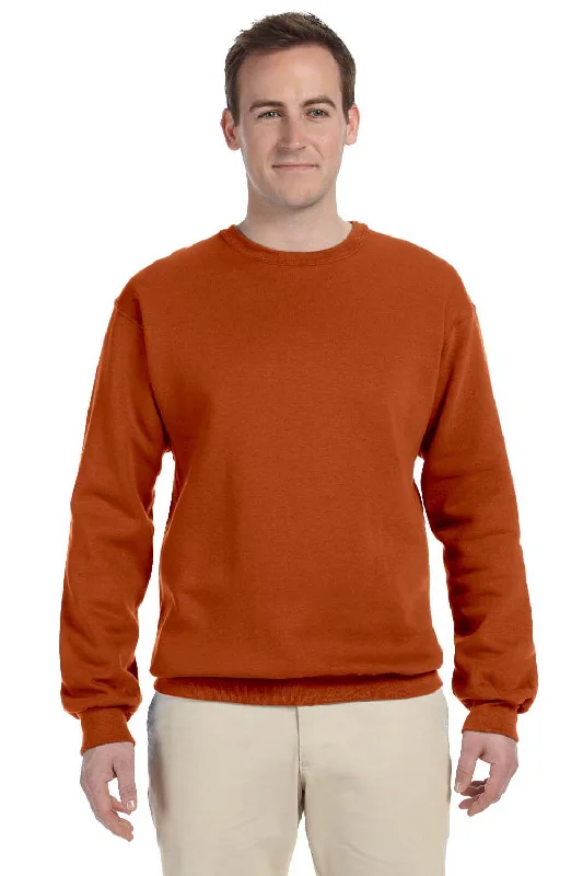 Jerzees Mens NuBlend Fleece Crewneck Sweatshirt - Texas Orange