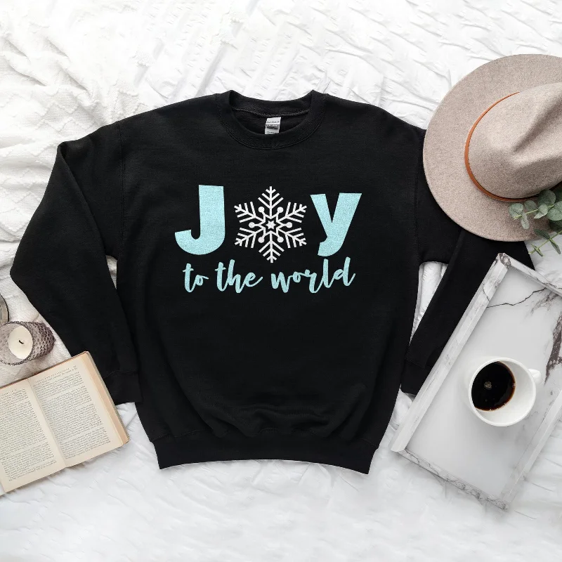 Joy to the World Snowflake Sweatshirt