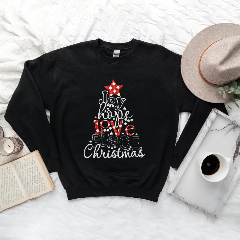 Joy Love Hope Christmas Sweatshirt