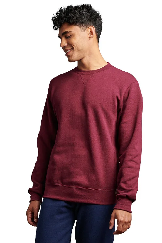 Russell Athletic Mens Dri-Power Moisture Wicking Crewneck Sweatshirt - Maroon