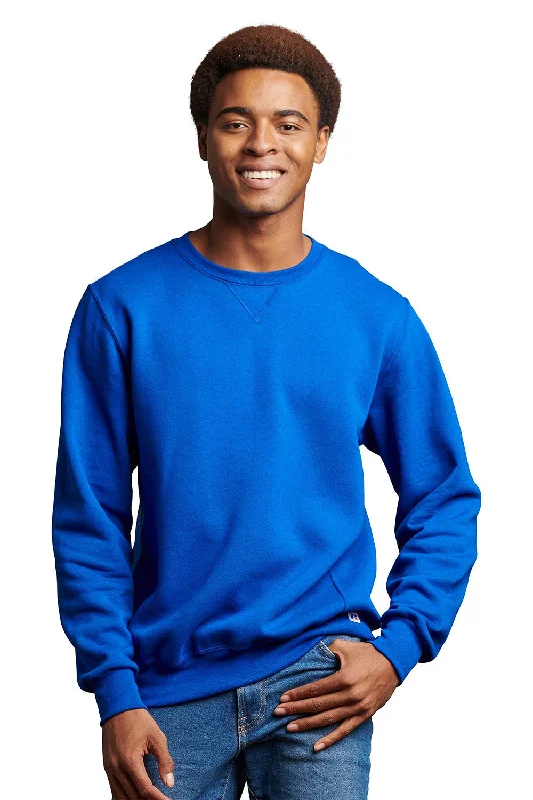 Russell Athletic Mens Dri-Power Moisture Wicking Crewneck Sweatshirt - Royal Blue