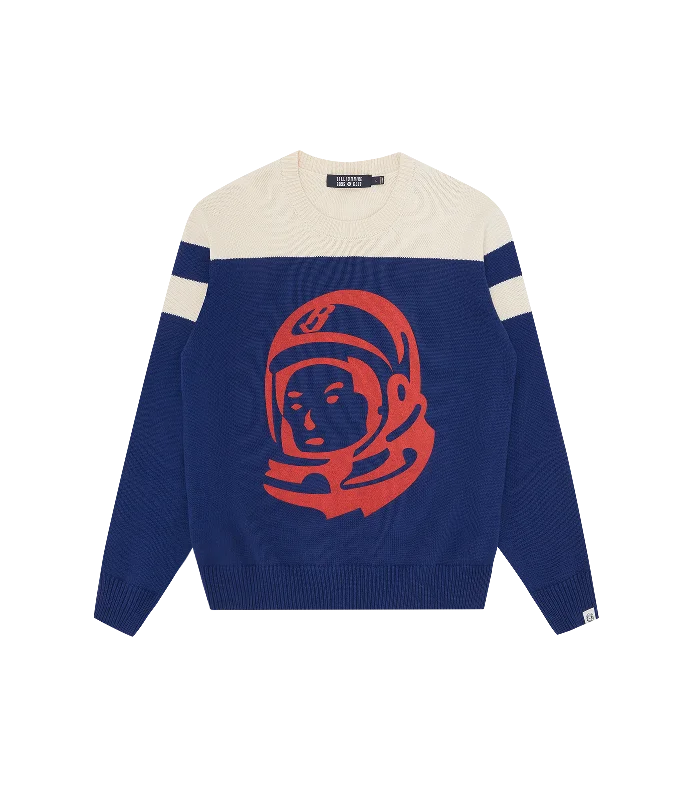 ASTRO KNITTED CREWNECK - BLUE