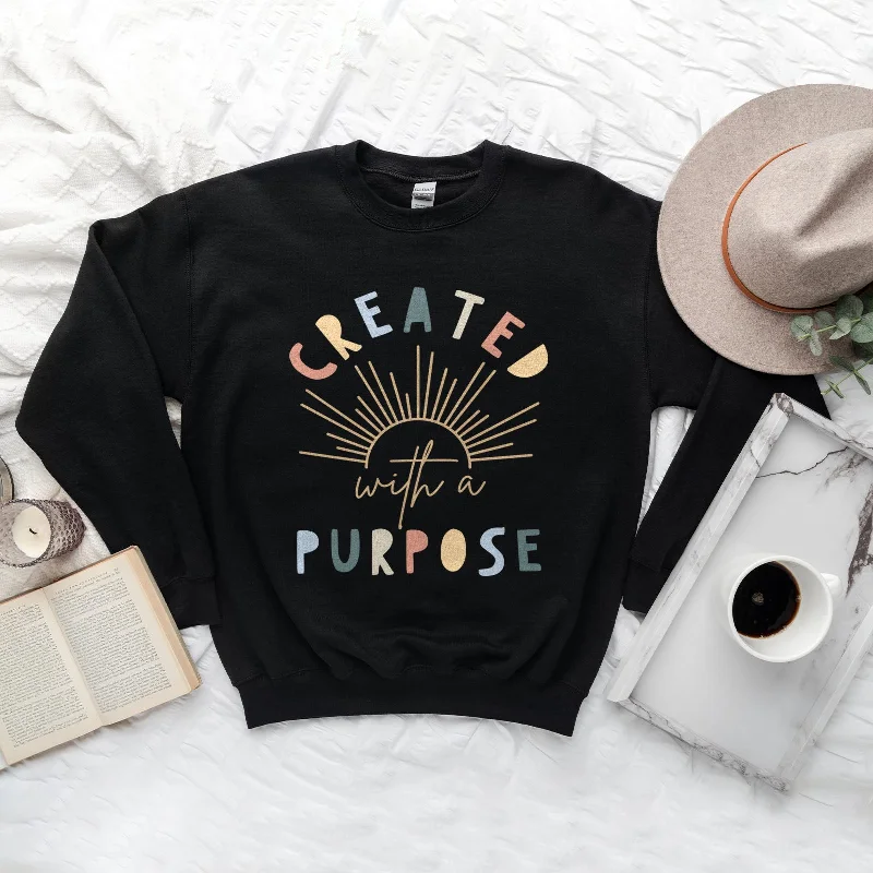 Created With A Purpose Sunshine Summer Sweatshirt