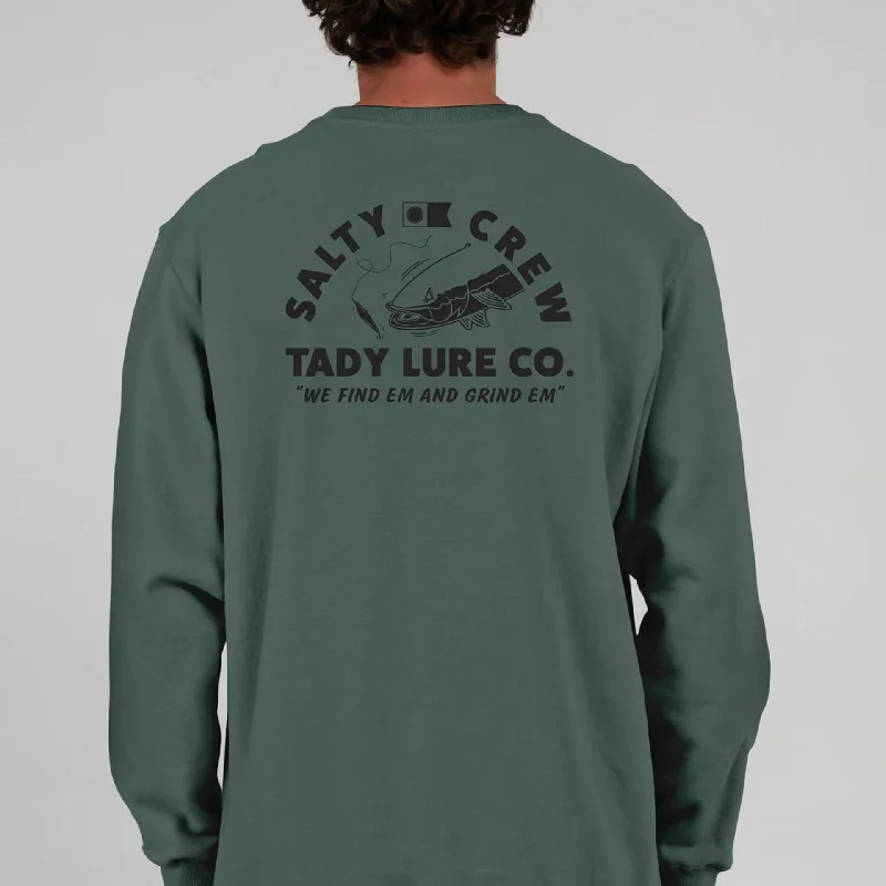 Salty Crew Mens Tady Vintage Crew Fleece - Pigment Moss