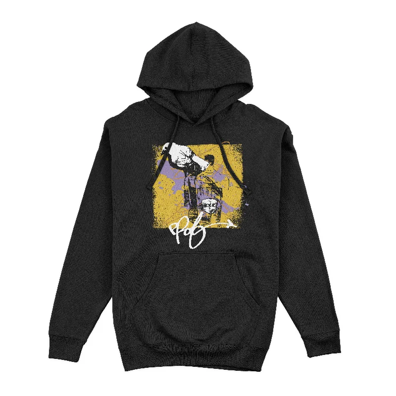 PROF "Bird and Bottle" Black Pullover Hoodie