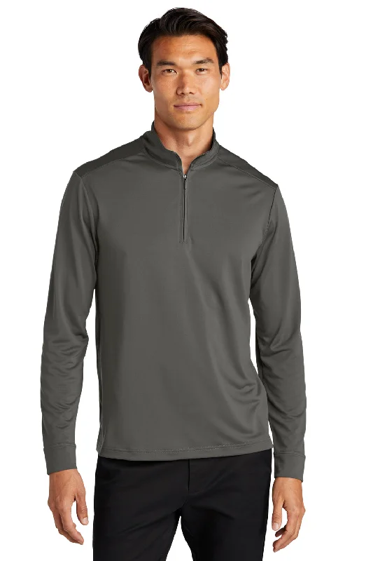 Port Authority Mens C-Free Performance Moisture Wicking 1/4 Zip Sweatshirt - Steel Grey