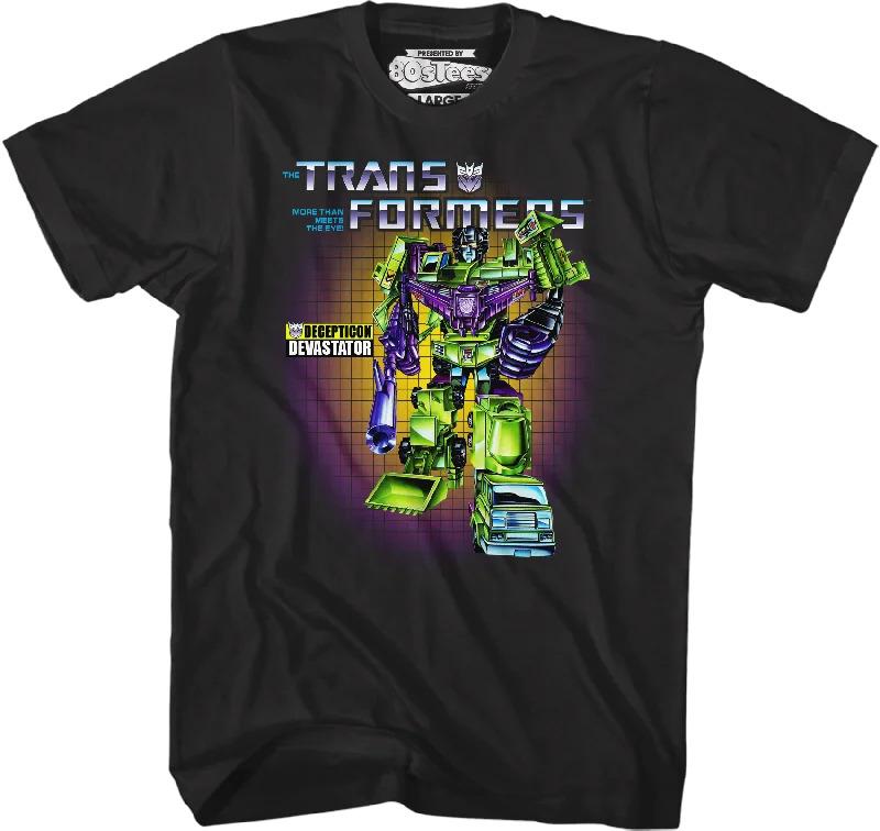 Box Art Devastator Transformers T-Shirt