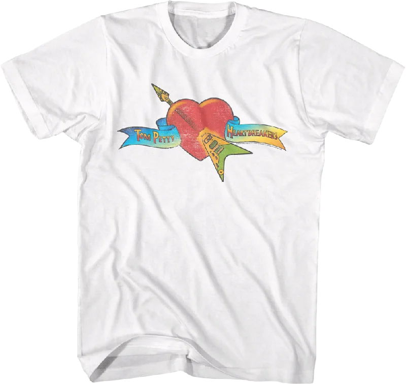 White Vintage Logo Tom Petty & The Heartbreakers T-Shirt