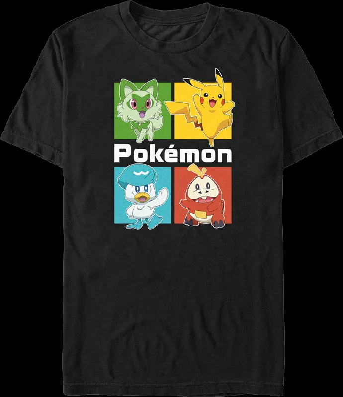 Starter Squares Pokemon T-Shirt