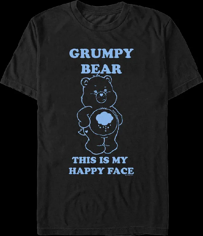 This Is My Happy Face Care Bears T-Shirt