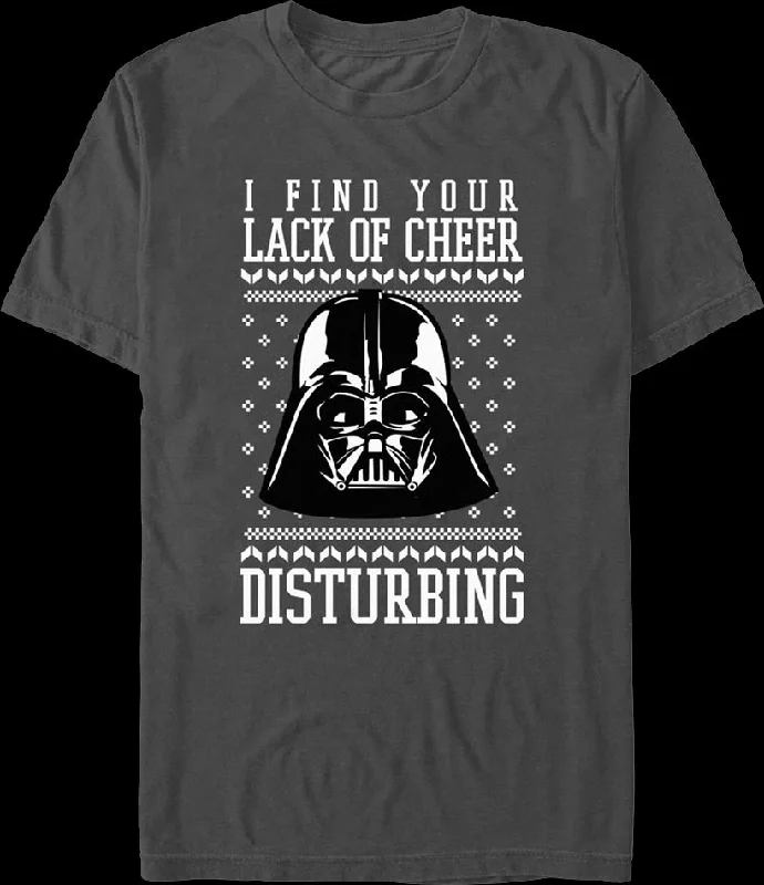 Lack Of Cheer Faux Ugly Christmas Sweater Star Wars T-Shirt