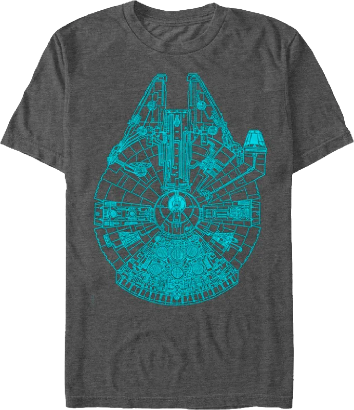 Charcoal Millennium Falcon Shirt