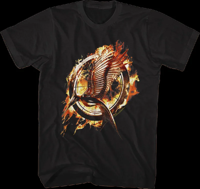 Catching Fire Poster Hunger Games T-Shirt