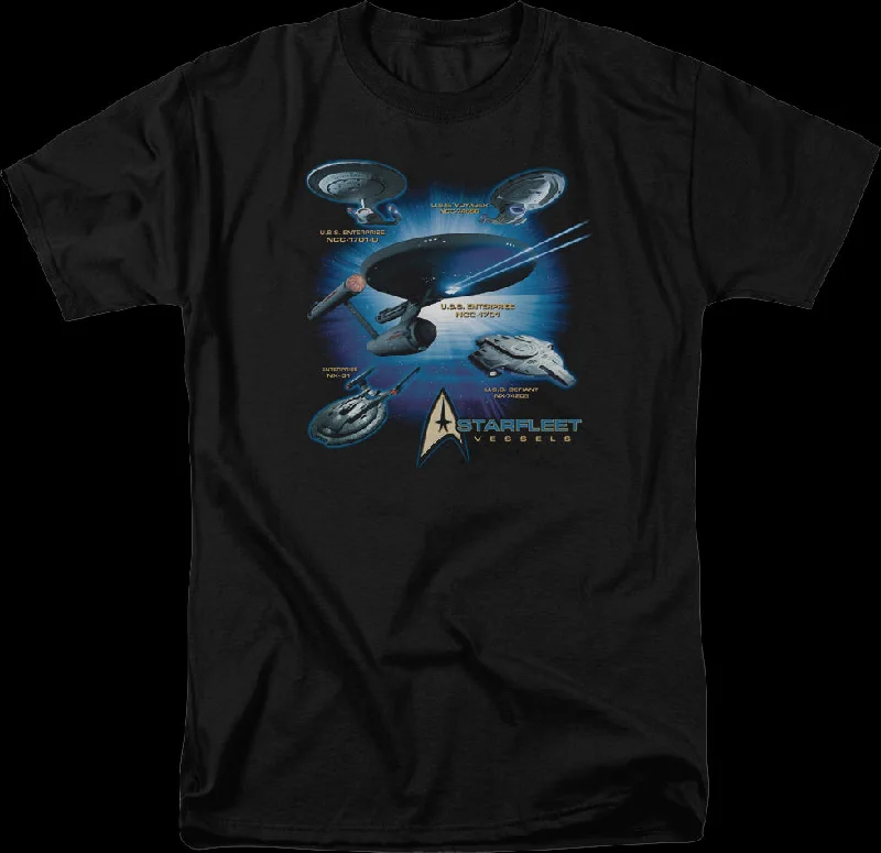 Starfleet Vessels Star Trek T-Shirt