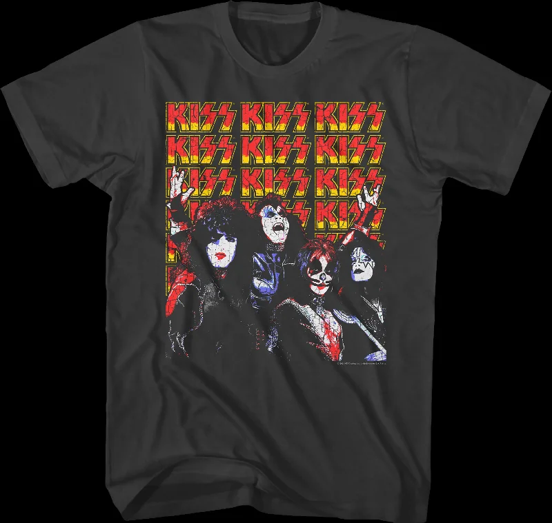 Band Members And Logos KISS T-Shirt