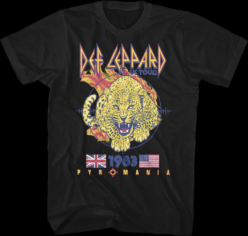 Pyromania 1983 US Tour Def Leppard T-Shirt