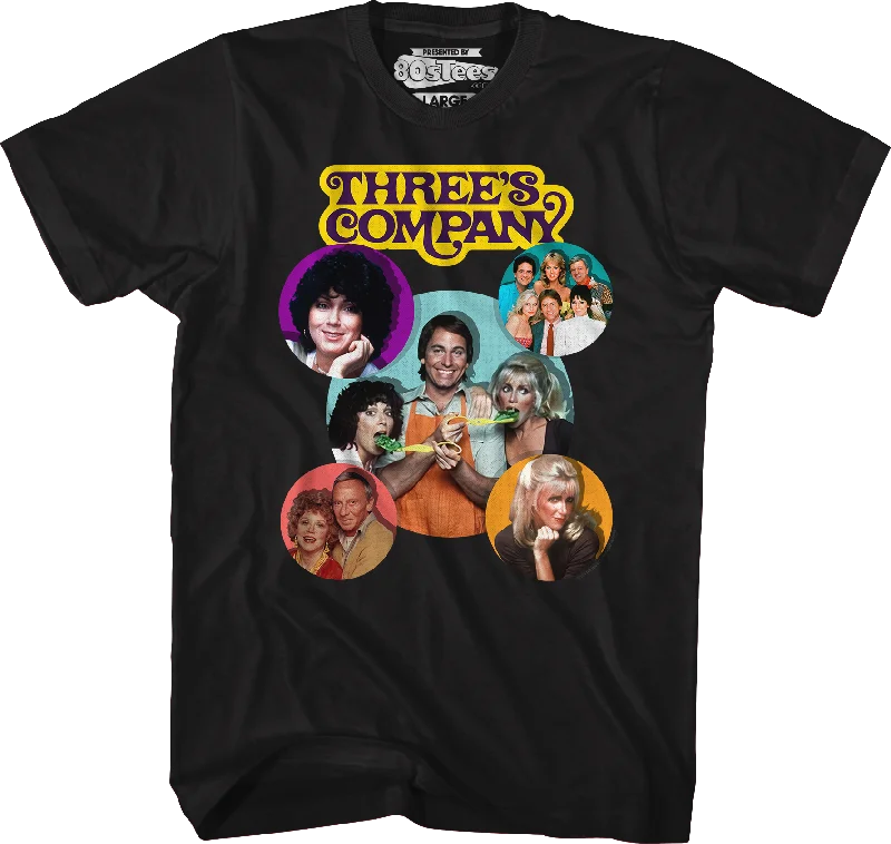 Cast Collage Three's Company T-Shirt