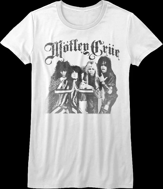 Ladies Black and White Motley Crue Shirt