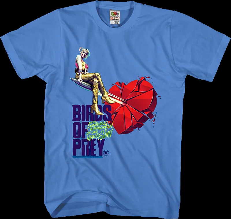 Harley Quinn Shattered Heart Birds Of Prey T-Shirt