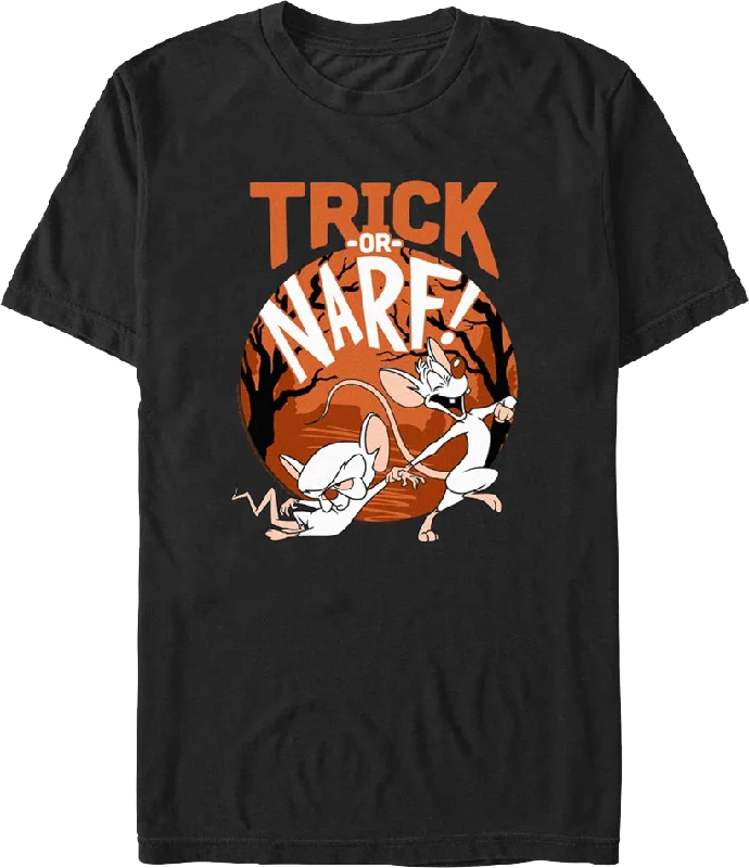 Trick or Narf Pinky and the Brain T-Shirt