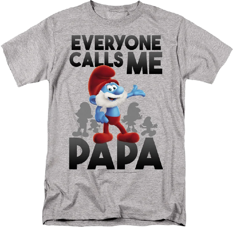 Everyone Calls Me Papa Smurfs T-Shirt