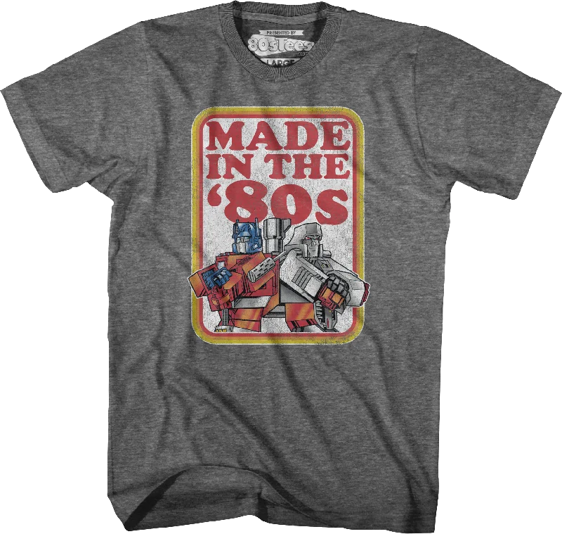 Optimus Prime And Megatron Made In The '80s Transformers T-Shirt