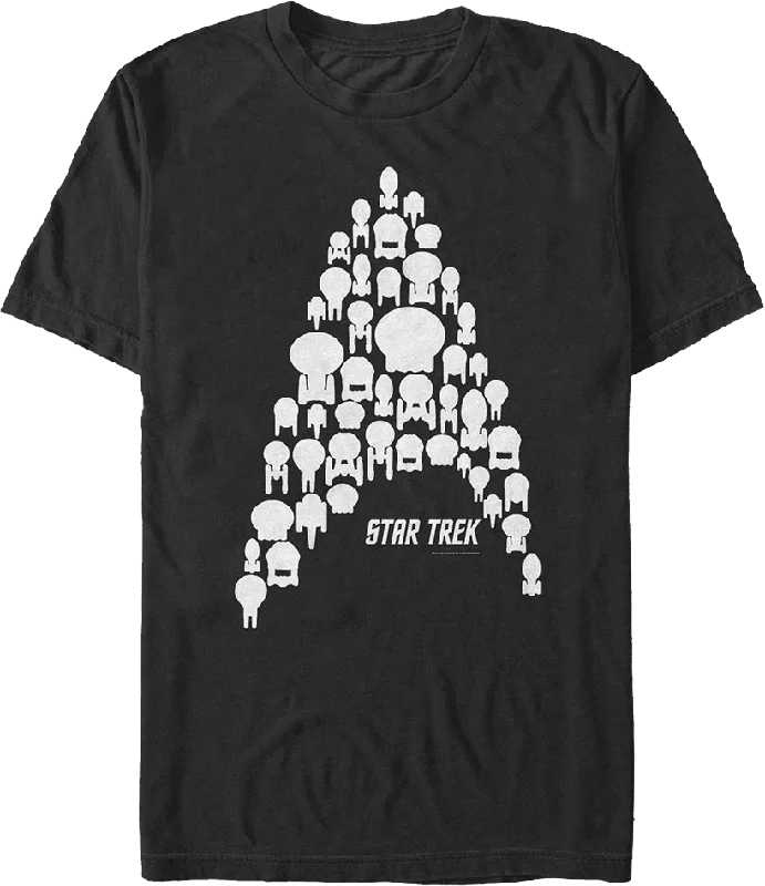 Starships Creating Starfleet Logo Star Trek T-Shirt