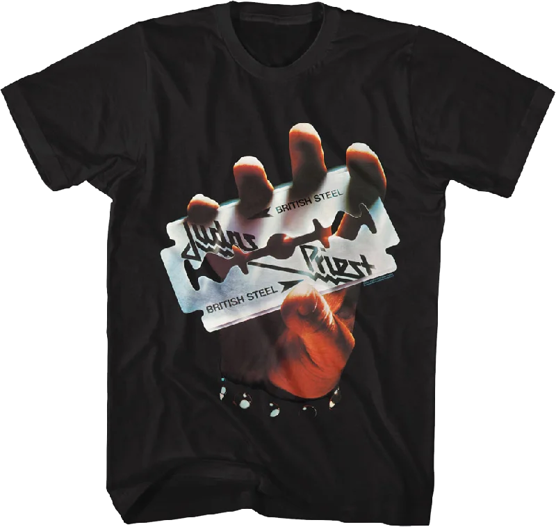 British Steel Album Cover Judas Priest T-Shirt