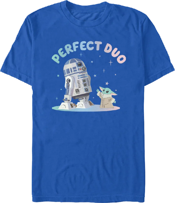 R2-D2 & Grogu Perfect Duo The Mandalorian Star Wars T-Shirt