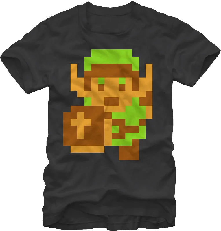 Link Pixels Legend of Zelda T-Shirt