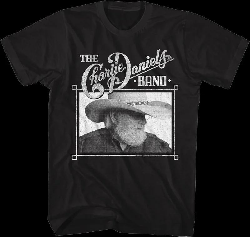 Black And White Photo Charlie Daniels Band T-Shirt