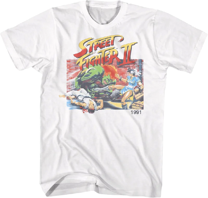 1991 Poster Street Fighter T-Shirt