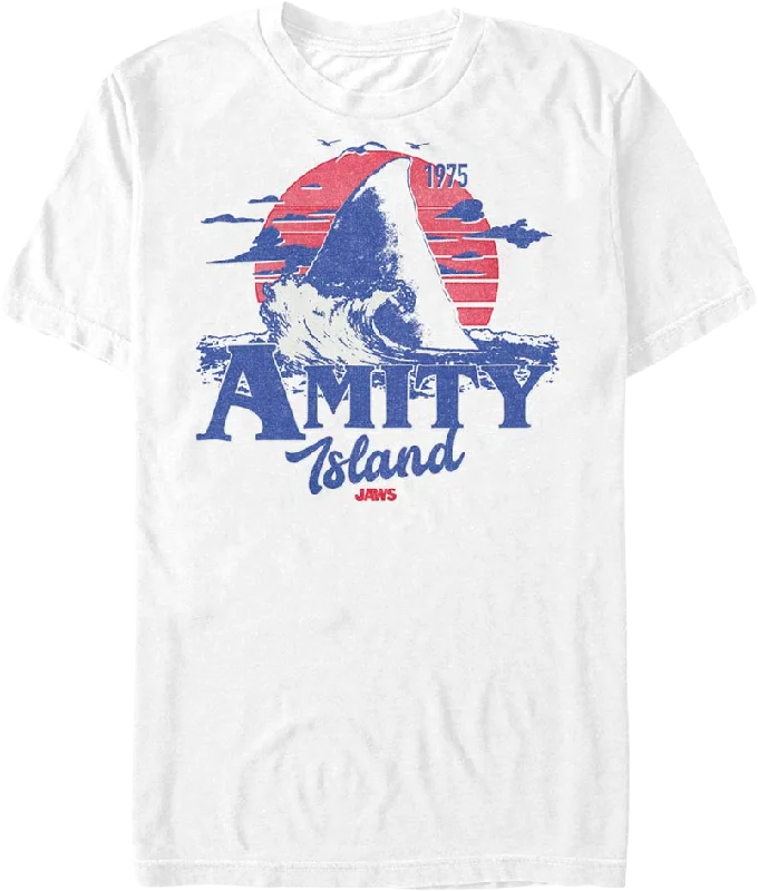 Amity Island Shark Fin Jaws T-Shirt