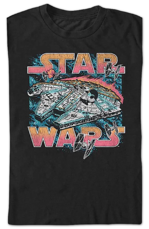 Vintage Millennium Falcon Star Wars T-Shirt