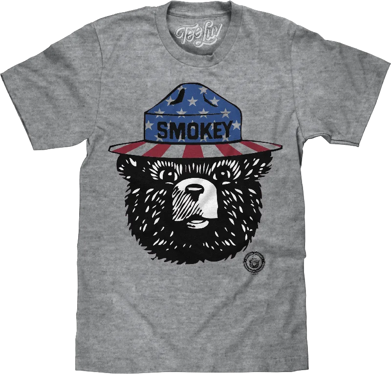 Stars And Stripes Smokey Bear T-Shirt