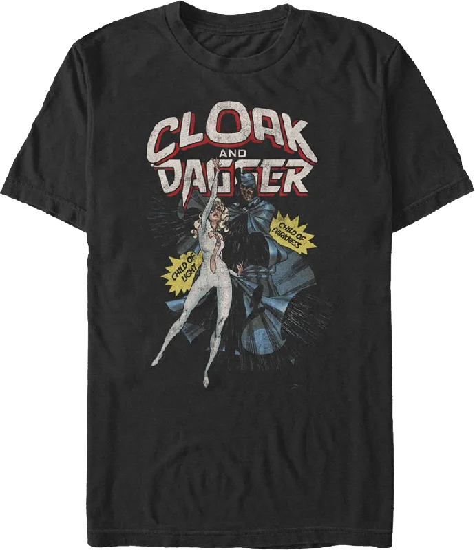 Cloak And Dagger Action Poses Marvel Comics T-Shirt