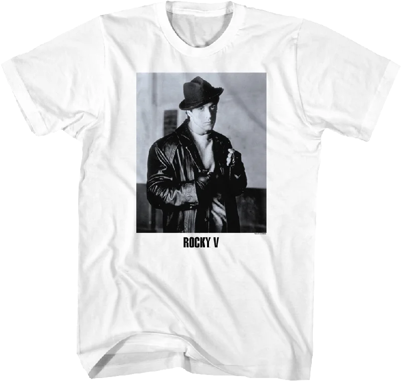 Black And White Rocky Balboa Photo Rocky V T-Shirt