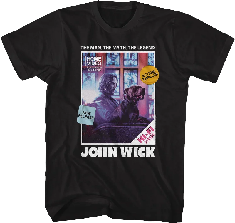 Home Video Cover John Wick T-Shirt