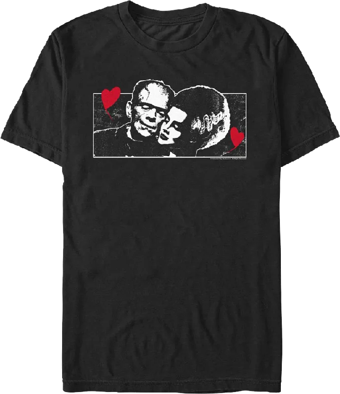 Monsters In Love Bride Of Frankenstein T-Shirt