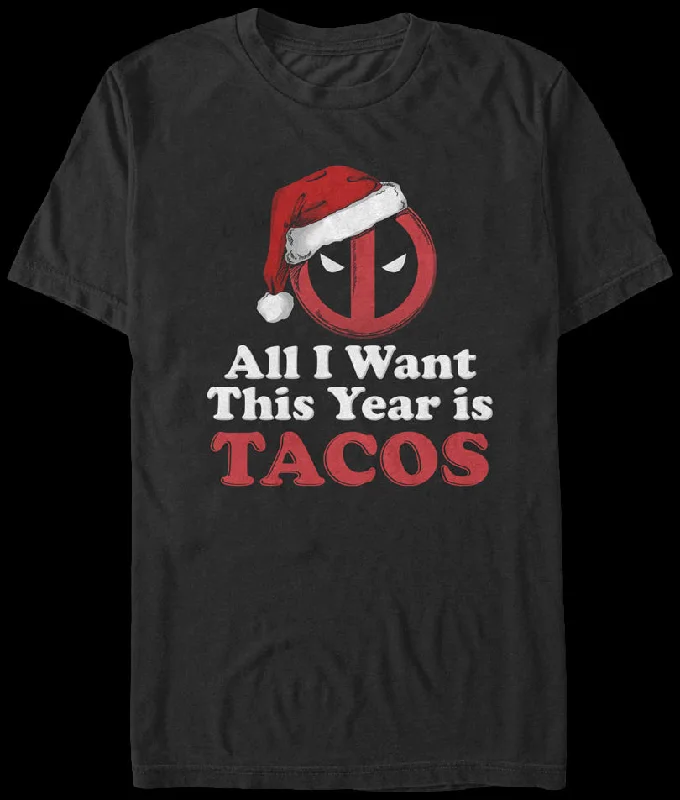 Deadpool Christmas Tacos T-Shirt