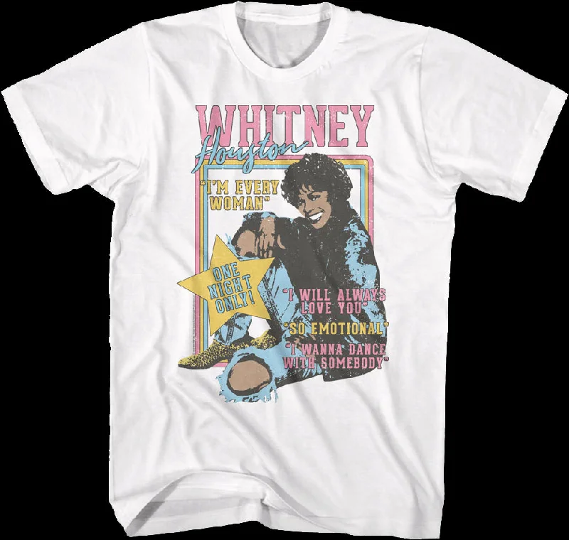 One Night Only Whitney Houston T-Shirt